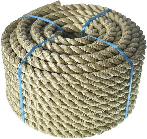 LABLT Cuerda ProManila trenzada de 3/4 pulgadas, cuerda de polipropileno sintético UnManila de 3 hebras de 100 pies, cuerda de polipropileno grueso