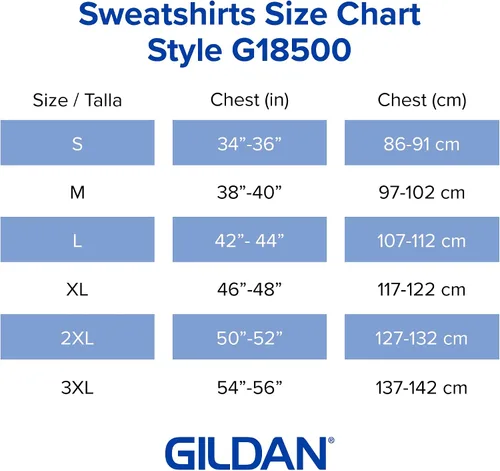 Miniatura 5 de Gildan - Sudadera de vellón con capucha, estilo G18500, paquete múltiple