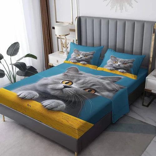 Miniatura 9 de Sábanas abstractas tamaño individual – Sábanas de cama geométricas modernas, microfibra suave y bolsillo profundo, sábanas y fundas de almohada