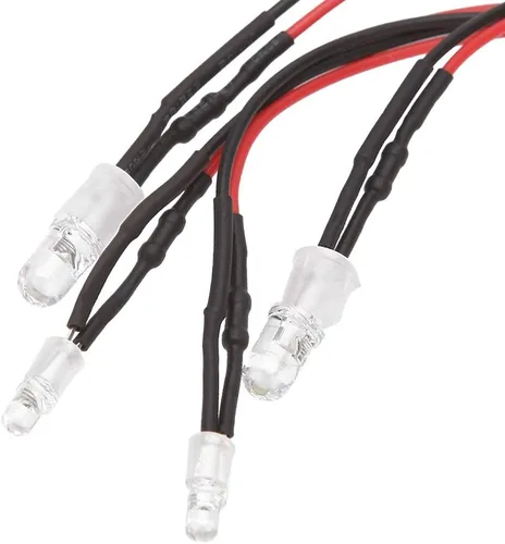 Miniatura 2 de luces Led para auto Rc camiones 4 LED Rc auto juego de luces Led camión Rc luces Led Rc juego de luces de camión Rc faros de auto, luz trasera
