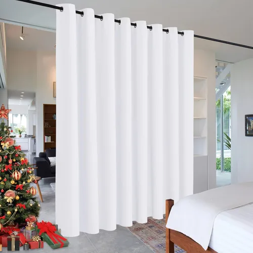 Miniatura 37 de RYB HOME - Cortinas extra largas con bloqueo de luz, persianas opacas insonorizadas para privacidad para cine en casa, oficina, fondo de patio, sala
