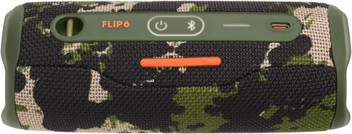Miniatura 9 de JBL Flip 6 - Altavoz Bluetooth portátil, sonido potente y graves profundos, impermeable IPX7, 12 horas de reproducción, JBL PartyBoost para Camuflaje