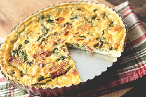 Miniatura 4 de Fox Run Sartén redonda para tarta/quiche con fondo extraíble, acero estañado, 9.5 pulgadas