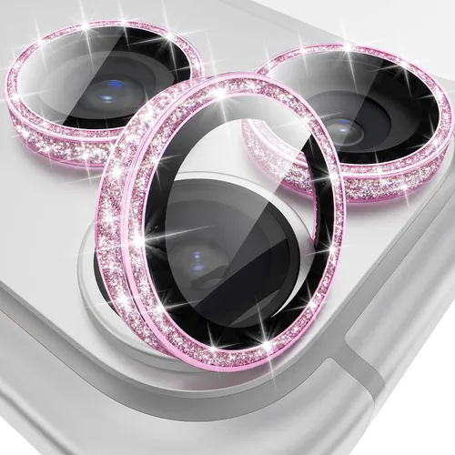 Miniatura 24 de YWXTW Protector de lente de cámara para iPhone 15/15 Plus/16e/ 17e, anillo de metal antiarañazos individual protector de pantalla de vidrio templado