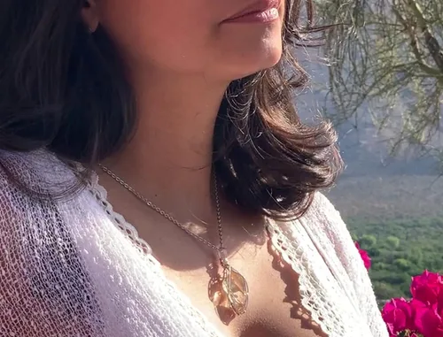 Miniatura 44 de 66 necklace pendant gemstones choose from moldavite, citrine, or herkimer diamond