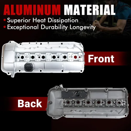 Miniatura 5 de MITZONE Kit de cubierta de válvula de aluminio de mejora compatible con BMW Z3 323i 325i 328i 330i 525i 528i 530i X5 2.5L 2.8L 3.0L de 1998 a agosto