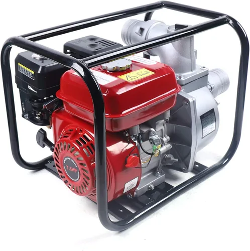 Bomba de agua de gasolina de 7.5 HP 3600rpm, bomba de basura semialimentada a gas, bomba de agua de alta presión, bomba de agua de transferencia Rojo