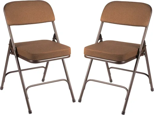 OEF Furnishings Serie OEF3200 - Sillas plegables de tela de alta calidad, resistentes, de grado industrial, asiento ultra acolchado de 2 pulgadas,