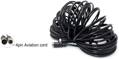 Miniatura 4 de Cámara de respaldo de vehículo de 4 pines 12 V/24 V, 18 LED IR visión nocturna CCD cámara trasera de estacionamiento para automóvil + conector de 4
