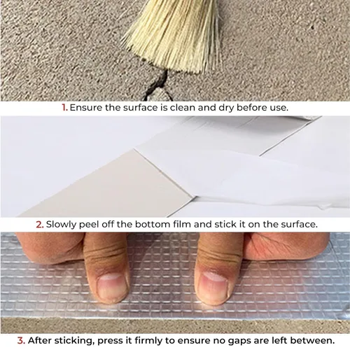 Miniatura 3 de Cinta impermeable de butilo de 2 pulgadas x 16.4 pies, cinta a prueba de fugas para exteriores para reparación de plástico y metal, reparación