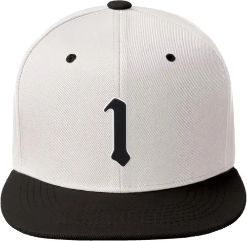 Miniatura 353 de Daxton Gorra clásica con visera de billete plano con letras del alfabeto inglés antiguo de la A a la Z
