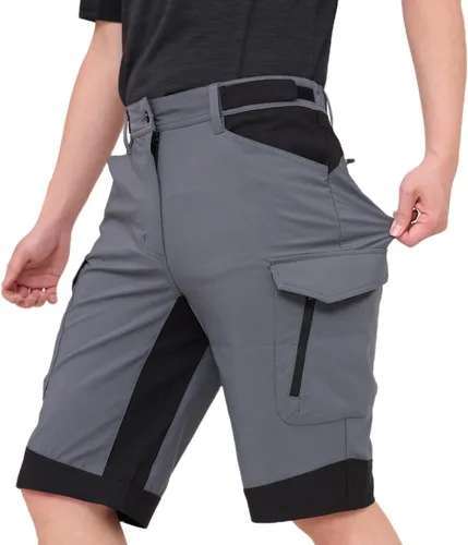 Miniatura 3 de WORK IDEA Pantalones cortos de senderismo para hombre, resistentes al agua, ligeros, para senderismo