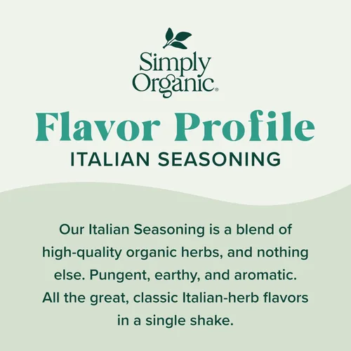 Miniatura 3 de Simply Organic Condimento italiano orgánico certificado, 0.95 onzas envase