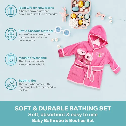 Miniatura 4 de Spasilk baby-boys Bathrobe With Booties
