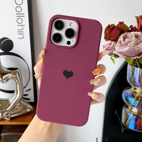 Funda de silicona para iPhone 13 Pro Max para mujeres y niñas, con forro de microfibra suave antiarañazos, funda protectora para iPhone 13 Pro Max
