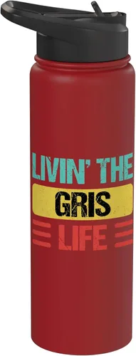 Miniatura 12 de Gris Name Stainless Steel Insulated Water Bottle Black