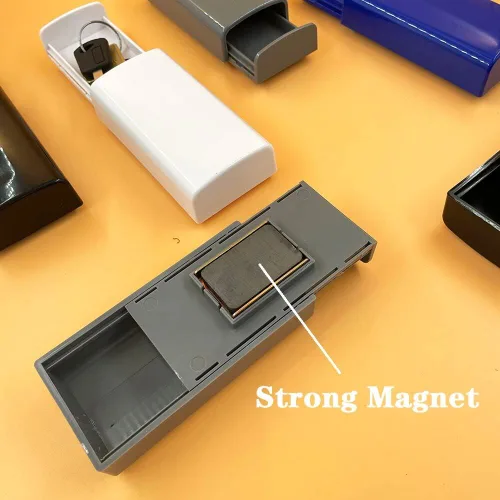 Omana Caja magnética para llaves para ocultar llaves, imán fuerte, caja fuerte para llaves de automóvil, caja fuerte para llaves de emergencia, caja