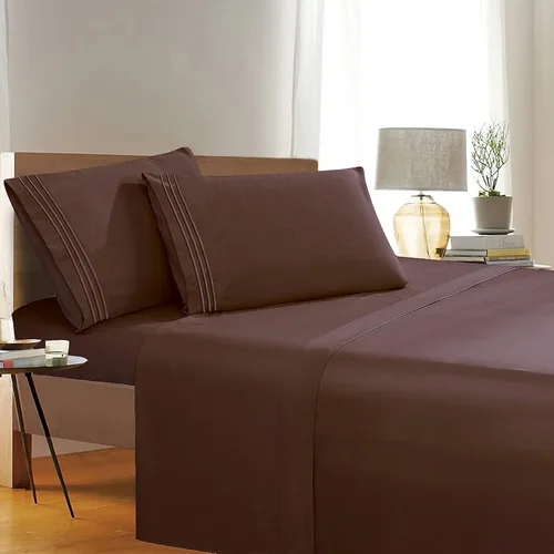 Miniatura 25 de Elegant Comfort 1500 Premier Resistente a Arrugas y Decoloración de Calidad Hotel Juego de Sábanas de 4 Piezas Ultra Suave Lujoso Incluye Sábana
