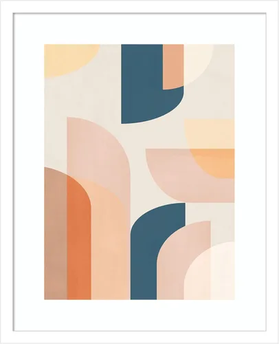 Miniatura 8 de Amanti Art Lienzo decorativo para pared, diseño geométrico retro de 41 x 31 pulgadas, por Kathrin Pienaar, arte abstracto para pared, decoración