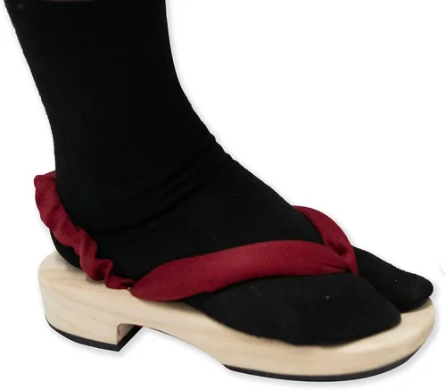 Anime Unisex Cosplay Versátil Verano Madera Zueco Zapatos Japonés Cosplay Oshitari Prop