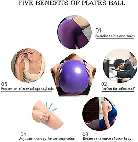 Miniatura 4 de Mini pelotas de yoga de 9 pulgadas para ejercicios de Pilates Terapia Balanceo Micropore Ball Barre Equipo para entrenamiento de estabilidad