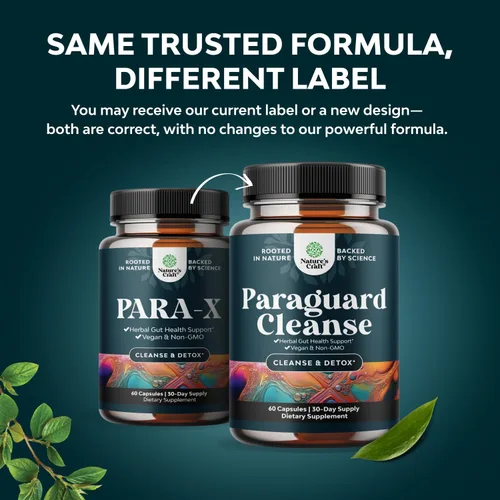 Miniatura 2 de PARA-X Suplemento de salud intestinal a base de hierbas, apoyo inmunológico con ajenjo y clavo de nogal negro, apoya la salud digestiva y la salud
