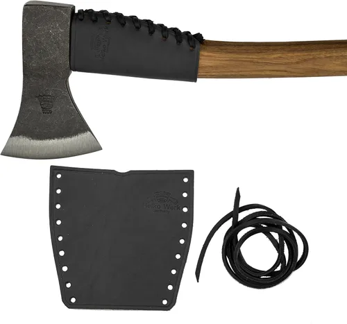 Miniatura 8 de 1844 Helko Werk Germany Collar de Cuero para Mango de Hacha - Collar de Hacha, Protector de Mango y Protector de Cuello para Mangos de Hacha - Se