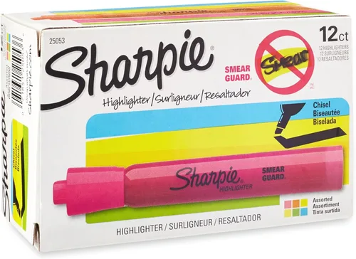 Sharpie Marcadores fluorescentes gruesos en 4 colores, 1 paquete