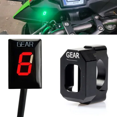Miniatura 8 de Indicador digital de engranajes LED de 1-6 velocidades, medidor de pantalla impermeable para ER6N Z1000 SX Ninja 400 650 Z800 Z750 Versys 650 Z650