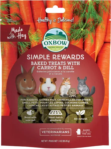 Miniatura 15 de Oxbow Animal Health Golosinas Vegetales Simples, Golosinas de Zanahorias y Pimiento para Conejos y Conejitos, Snack para Mascotas para Conejos