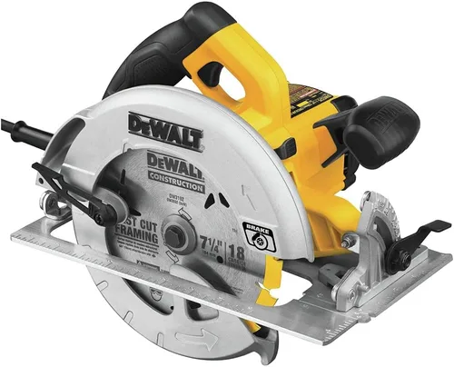 Miniatura 2 de DEWALT Sierra circular de 7 1/4 pulgadas, giratoria con bisel de hasta 57 grados, con cable (DWE575SB)