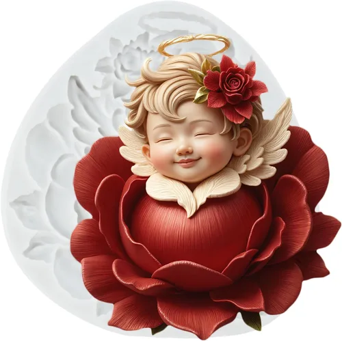 Miniatura 12 de Angel Baby - Moldes de silicona para fondant de cupido, moldes de caramelo para baby shower, decoración de pasteles, decoración de cupcakes, pasta