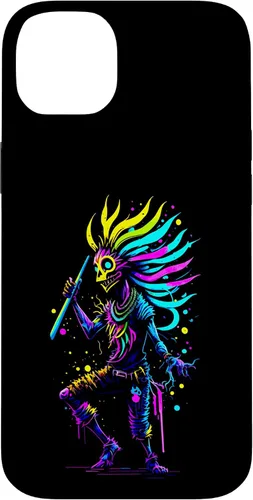 Miniatura 15 de iPhone 16 Dancing Kokopelli Mystical Abstract Illustration Case