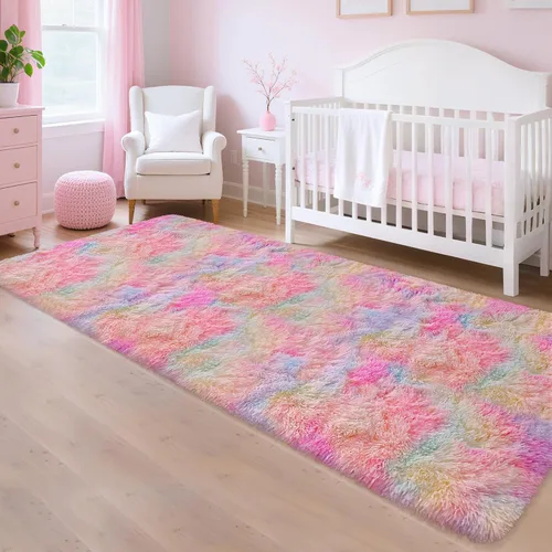 Miniatura 74 de Alfombras de pasillo beige de 2 x 6 pies para dormitorio, sala de estar, alfombra de felpa suave y esponjosa, alfombra de pasillo para pasillos