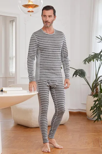 Miniatura 7 de Naturwool - Conjunto de ropa interior térmica para hombre, 100 % lana merina, capa base superior e inferior