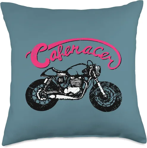 Miniatura 5 de American Cafe Racer Motorcycle Apparel and Merch Cafe Racer Biker - Cojín de 16 x 16 pulgadas, multicolor