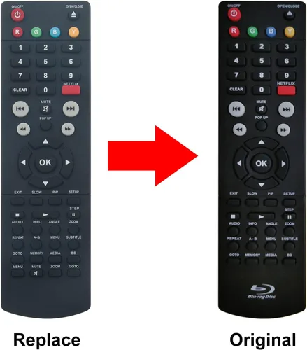 Miniatura 5 de Allimity BRC11082E - Mando a distancia reemplazado para reproductor de DVD RCA Blu-Ray Disc