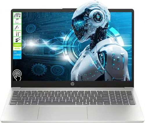 Miniatura 9 de HP Laptop con pantalla táctil de 15 pulgadas Computadora HD de 15.6" 64GB RAM SSD de 2TB y SSD portátil de 128GB CPU Intel 6-Core i3
