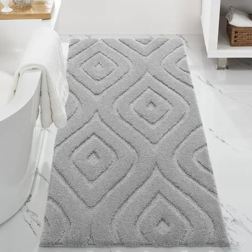 Miniatura 8 de DEXDE Alfombras de Baño Corredor 24x47 pulgadas Alfombra de Baño Larga Antideslizante Suave Lavable Alfombras de Baño Grandes para Baño Dormitorio