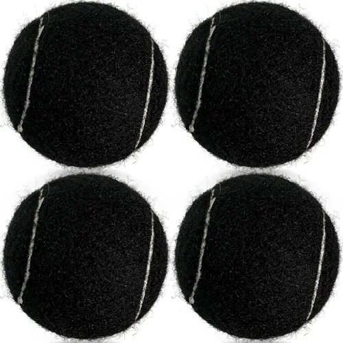 Pelotas de tenis, paquete de 4 pelotas de tenis de práctica para principiantes, pelotas de tenis de entrenamiento para mascotas y perros