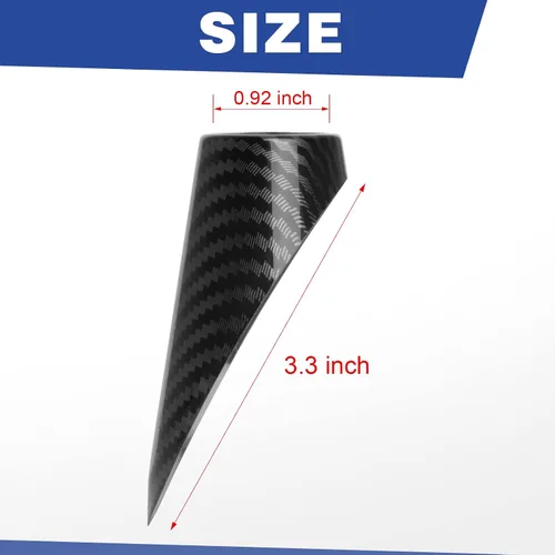 Miniatura 5 de Funda de Montaje de Antena AM FM Compatible con 2011 2012 2013 2014 2015 2016 2017 2018 Dodge RAM 1500 2500 3500 Accesorios Color Fibra de Carbono