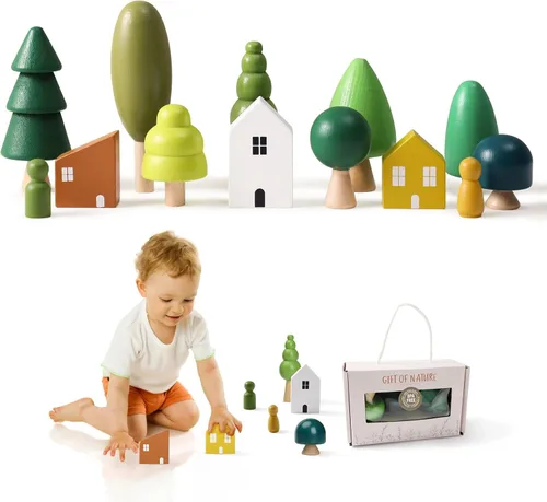 Miniatura 8 de Juguetes de madera para bebés, juguetes de conteo de equilibrio, juegos de matemáticas, muñecas de madera sin terminar, aprendizaje preescolar