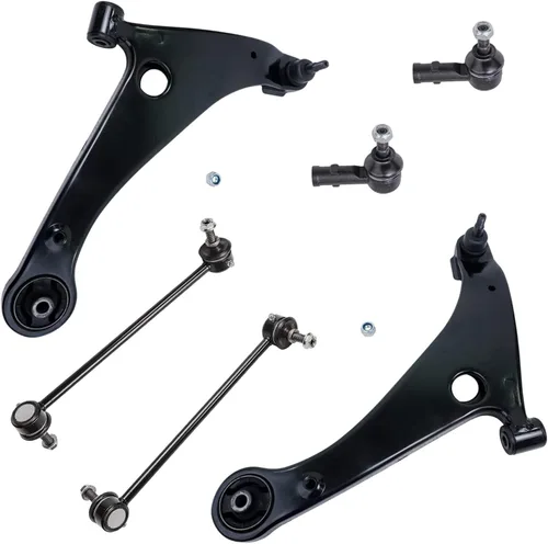 Miniatura 138 de Detroit Axle - Kit de brazos de control de extremo delantero 4WD para Ford 04-08 F-150, 06-08 Lincoln Mark LT, 4 extremos de barra de acoplamiento