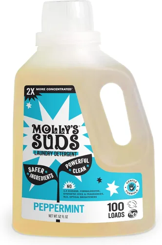 Miniatura 9 de Molly's Suds Detergente líquido para ropa Jabón detergente para ropa limpia para pieles sensibles 2 veces concentrado, alta eficiencia (HE)