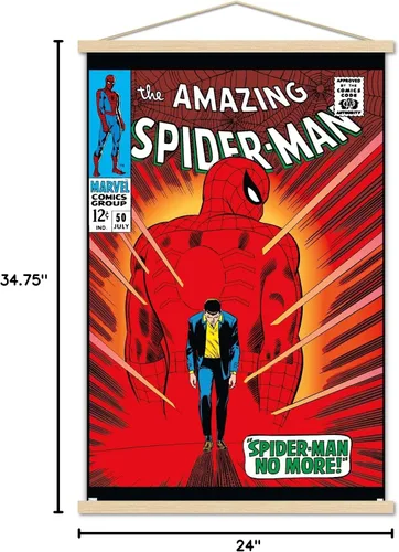 Miniatura 7 de Trends International Marvel Comics Amazing Spider-Man #50 - Póster de pared, 22.37 x 34.00 pulgadas, paquete de impresión premium y colgador