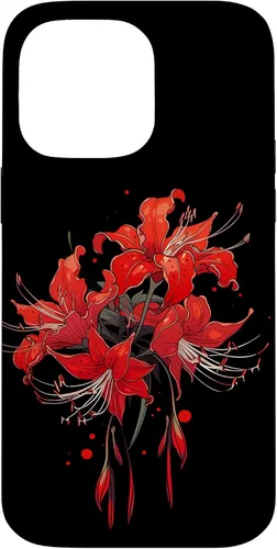 Miniatura 20 de iPhone 14 Red Spider Lily Funda de anime de manga estética japonesa japonesa