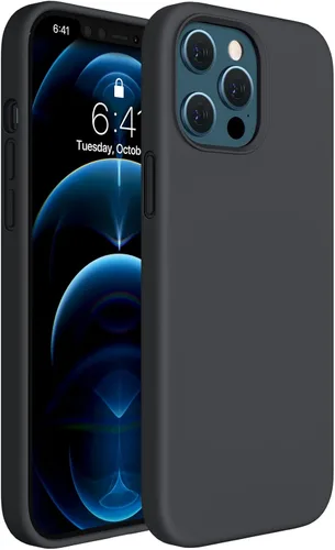 Miniatura 238 de Miracase Funda diseñada para iPhone 13, con protector de pantalla de vidrio templado, forro de microfibra suave antiarañazos, funda de goma