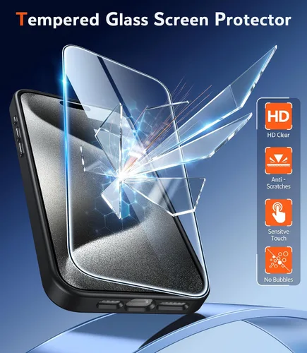Miniatura 1471 de FNTCASE Funda para iPhone 13 Pro-Max: Fundas magnéticas transparentes compatibles con Magsafe Slim anti amarillamiento protección contra caídas