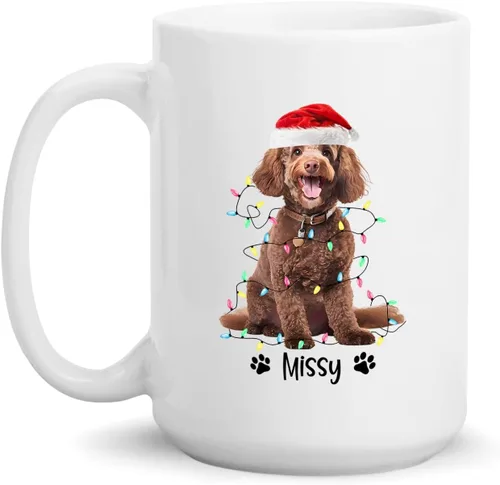 Miniatura 21 de Taza personalizada de Alaskan Malamute – Taza de café personalizada con nombre para los amantes de los perros – Regalo de cerámica de Navidad