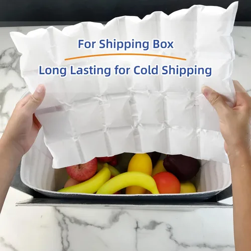 Miniatura 5 de Hojas de hielo reutilizables para enfriadores – Hojas de hielo flexibles para enfriar – Bolsas de almuerzo para congeladores – Hojas de cubo